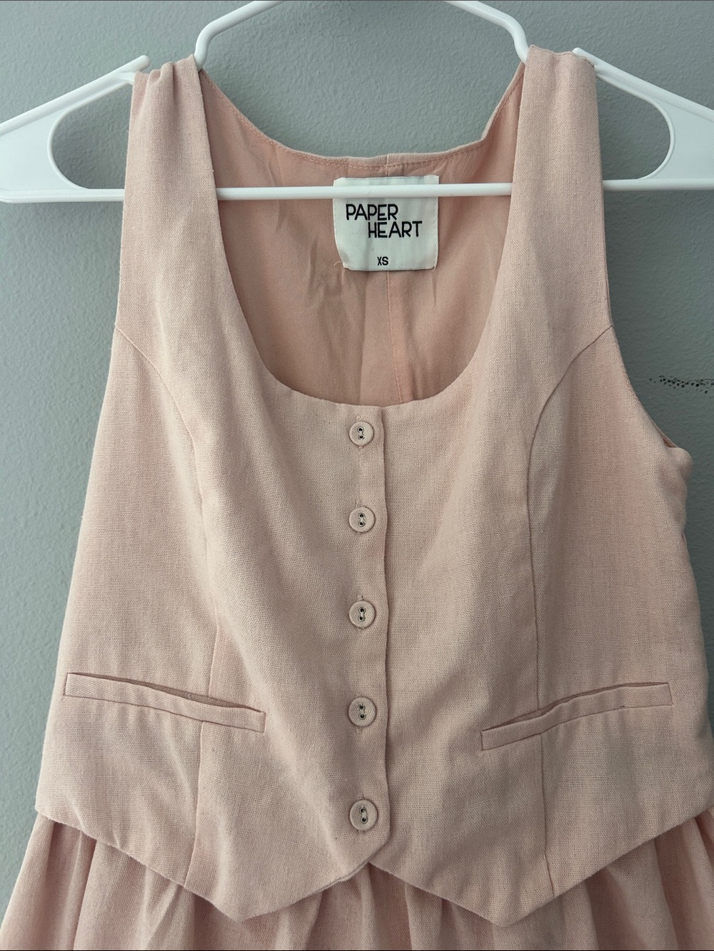 Paper heart pink dress XS - Picture 2 of 4